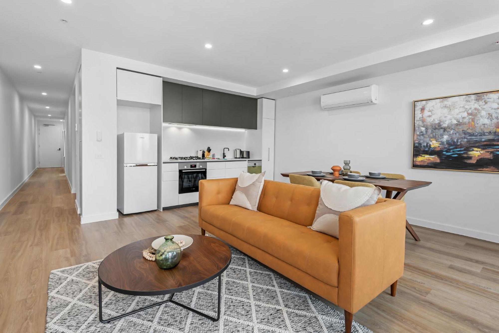 Modern Apartment On Burgundy Precinct & Parklands Melbourne Eksteriør bilde